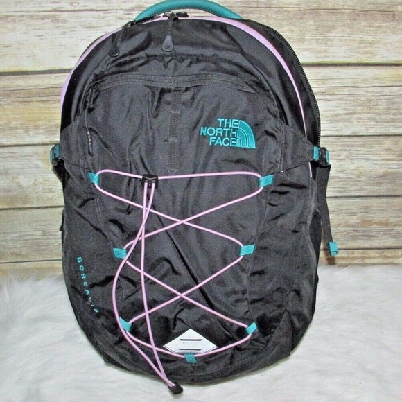 teal north face backpack